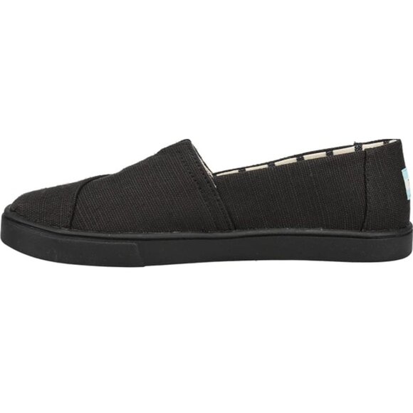 TOMS • Women’s Alpargata Heritage Canvas Shoes • Black on Black • 8.5 - Picture 4 of 15